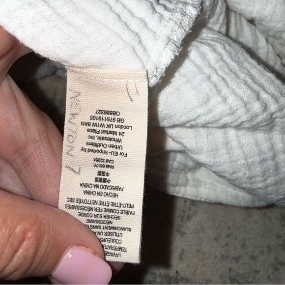 Free People Cream Textured Top - Picture 6 of 7